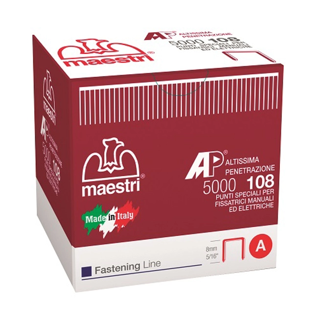 Vendita online Punti metallici 108AP per fissatrici manuali 5000 pezzi